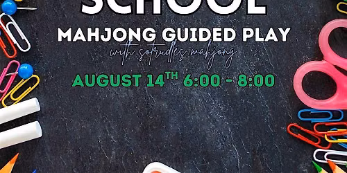 Back to School - Mahjong Guided Play with sotrudles