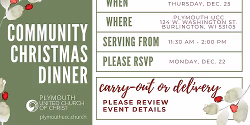 FREE Community Christmas Dinner