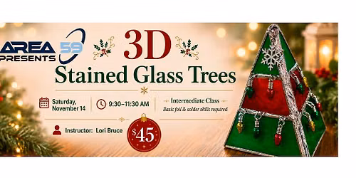 3D Stained Glass Christmas Tree Advanced MakerClass