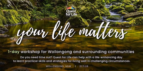 1-day Workshop:  Your Life Matters