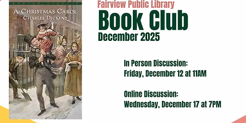 Fairview Library Book Club - in person
