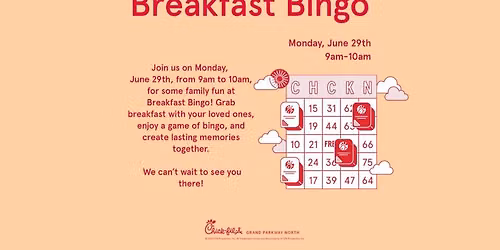 Breakfast Bingo! \u2600\ufe0f