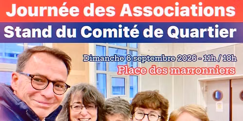 Journée des Associations 2026 ~ Stand du Comité de Quartier du Parc 