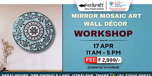 Penkraft Mirror Mosaic Art wall D\u00e9cor Workshop
