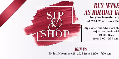 Sip & Shop at WSCW on November 28