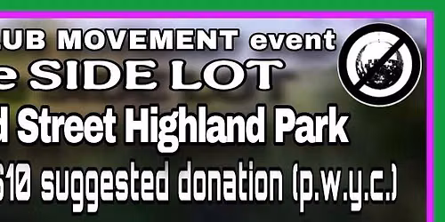 an anti club movement event at the sidelot