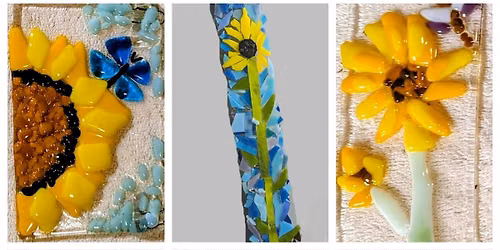 "Free Spirited" SUNFLOWER Beginner Friendly glass Workshop - Livonia