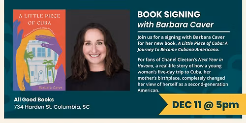 Signing with Barbara Caver: "A Little Piece of Cuba"
