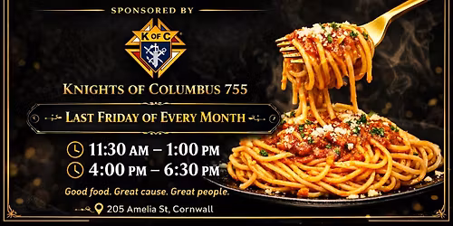 Spaghetti Fundraiser April 24th 2026 \ud83c\udf5d