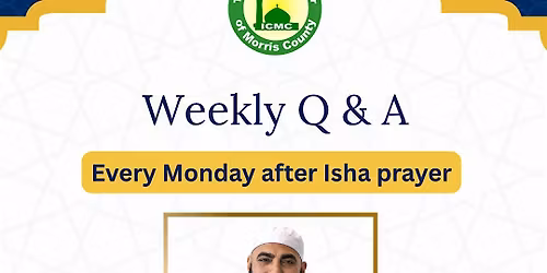 Weekly Q&A with Imam Adel Elmorsi