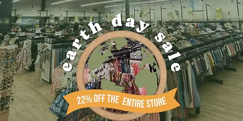 Earth Day: 22% OFF THE ENTIRE STORE!
