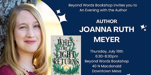 Meet Joanna Ruth Meyer - An Evening with the Author