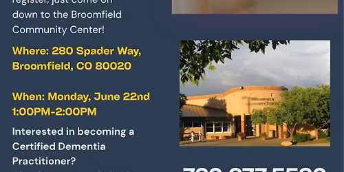 Dementia 101 Free Community Workshop