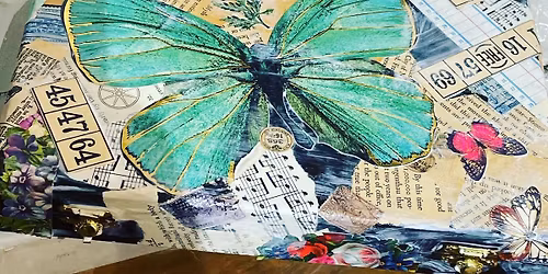 Cigar Box - Paint & Collage