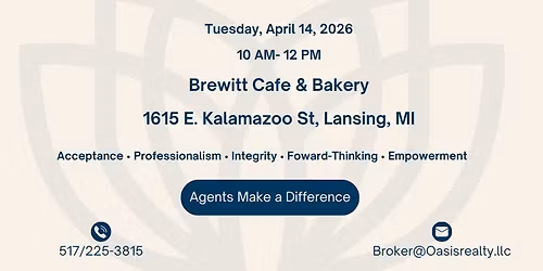 Coffee with Oasis Realty- Supporting Local Businesses