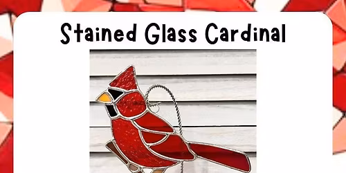 Stained Glass Cardinal 