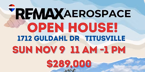 Open House 1712 Guldahl Dr Titusville Fl