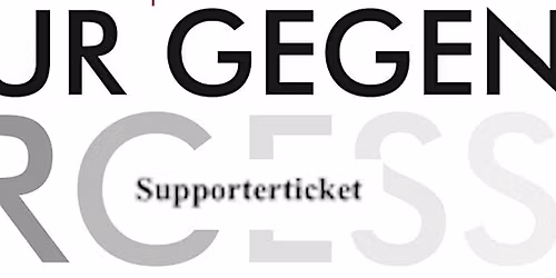 \u201eKultur gegen das Vergessen\u201c  Supporterticket