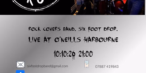 Six Foot Drop at O\u2019Neills Harbourne