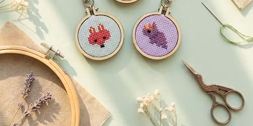 Cross stitch key ring Workshop