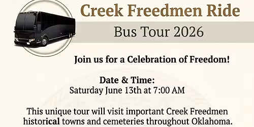 Creek Freedmen Bus Tour