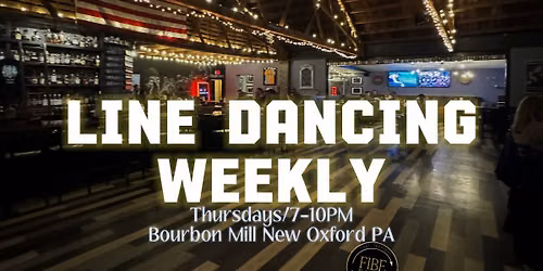 Weekly Line and Partner Dancing and Lessons at Bourbon Mill in New Oxford, PA