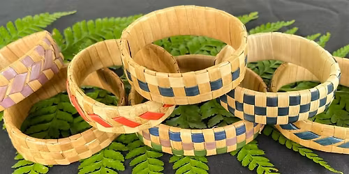 Lauhala Bracelet with Leialoha Mahuka