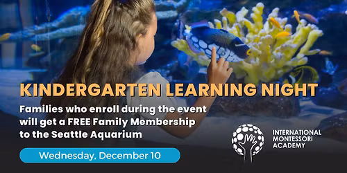 Kindergarten Learning Night at our West Bellevue Location!