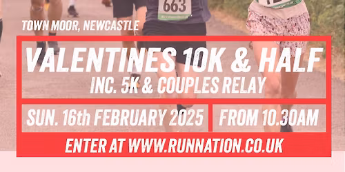 Run Newcastle Valentines Day 10k, 5k and Couples Relay 2026