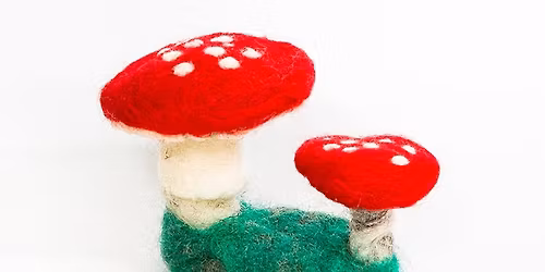 Needle Felted Amanita Mushrooms