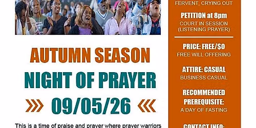 Autumn Season Night of Prayer