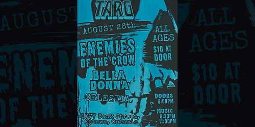 ALL AGES SHOW - Enemies Of The Crow + Bella Donna + Celestia