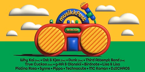 Jaeger x Musikkfest 2026: Why Kai + Ost & Kjex  Dunk + Third Attempt Band + Birdnote + Platina Rosa 