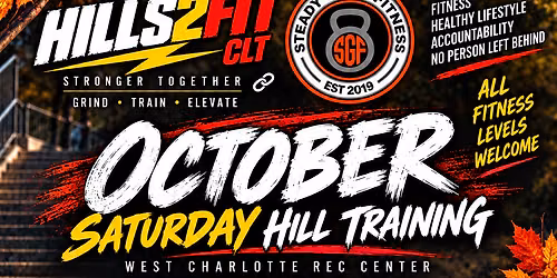 Hills2FIT Charlotte Saturdays Oct.