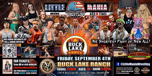 Angola, IN - Little Mania Mini Wrestling @ Buck Lake Ranch