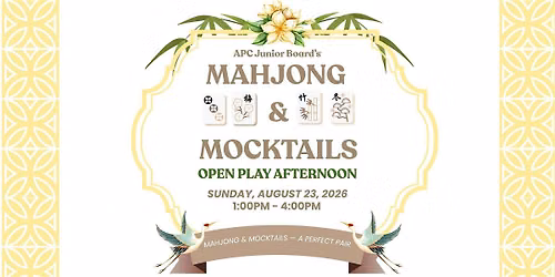 APC Junior Board's Mahjong + Mocktails