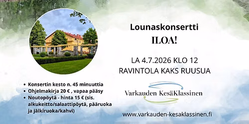 Lounaskonsertti: Iloa!