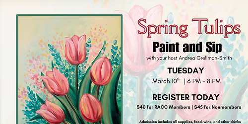 Spring Tulips Paint & Sip