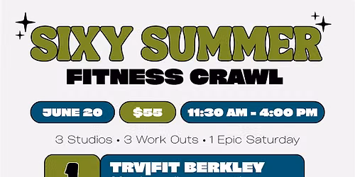 SIXY Summer Fitness Crawl w\/ YogaSix Royal Oak, TrvFit and Home Turf