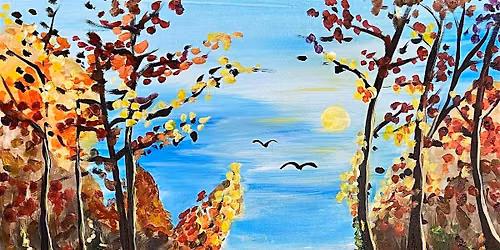 Mountain Lake In Fall