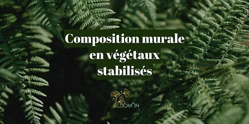 Composition murale en v\u00e9g\u00e9taux naturels stabilis\u00e9s