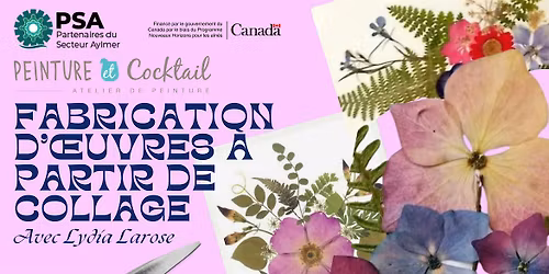 Atelier de fabrication d'\u0153uvres --- Collage artwork workshop