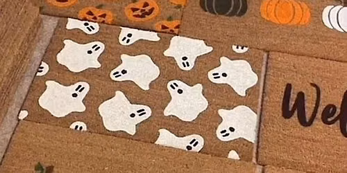 Makers Studio Retail Therapy AZ paint your own fall welcome mat!