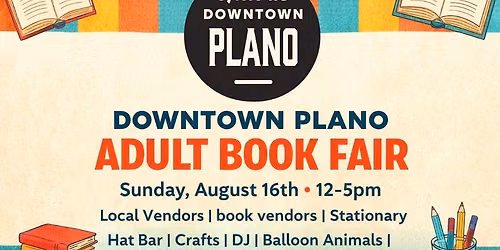 Downtown Plano Adult Book Fair