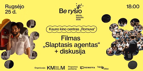 Filmo \u201eSlaptasis agentas\u201c per\u017ei\u016bra + diskusija