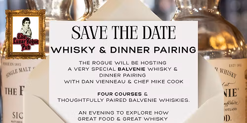 \ud83e\udd43 The Balvenie Whisky & Dinner Pairing @ The Rogue