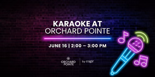 Karaoke at Orchard Pointe