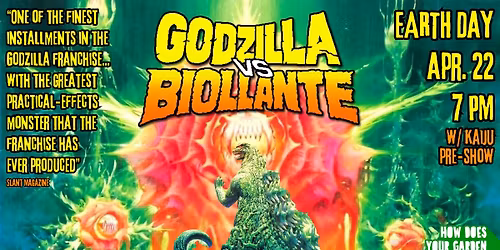 GODZILLA VS. BIOLLANTE (1989) w\/ kaiju pre-show