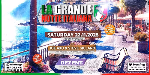 22.11 La Grande Notte Italiana \u2022 Dezent Club St. Gallen