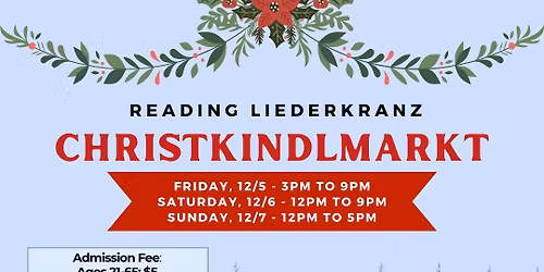Christkindlmarkt 2025 at the Reading Liederkranz